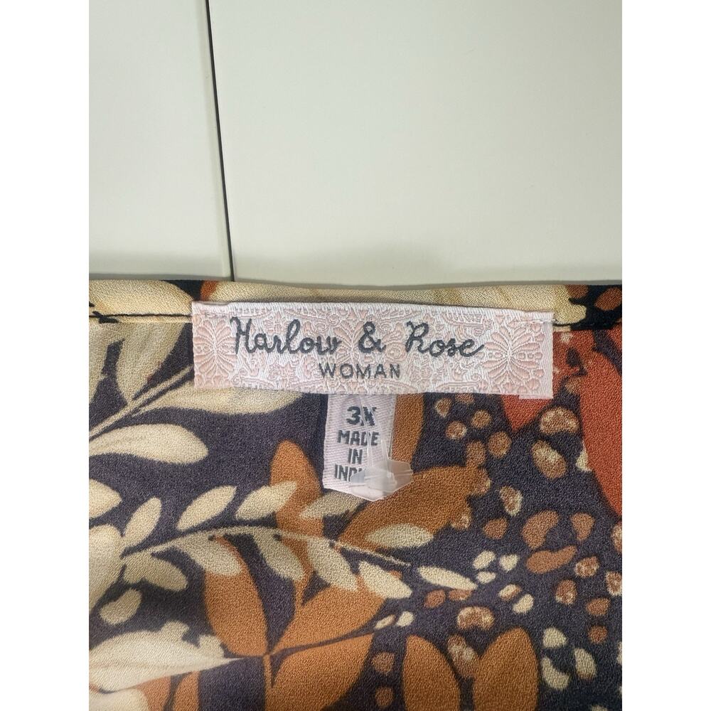 Harlow and Rose Festive Autumn Fall Bold Celebration Dress Size 3x Maximalist - Picture 5 of 8